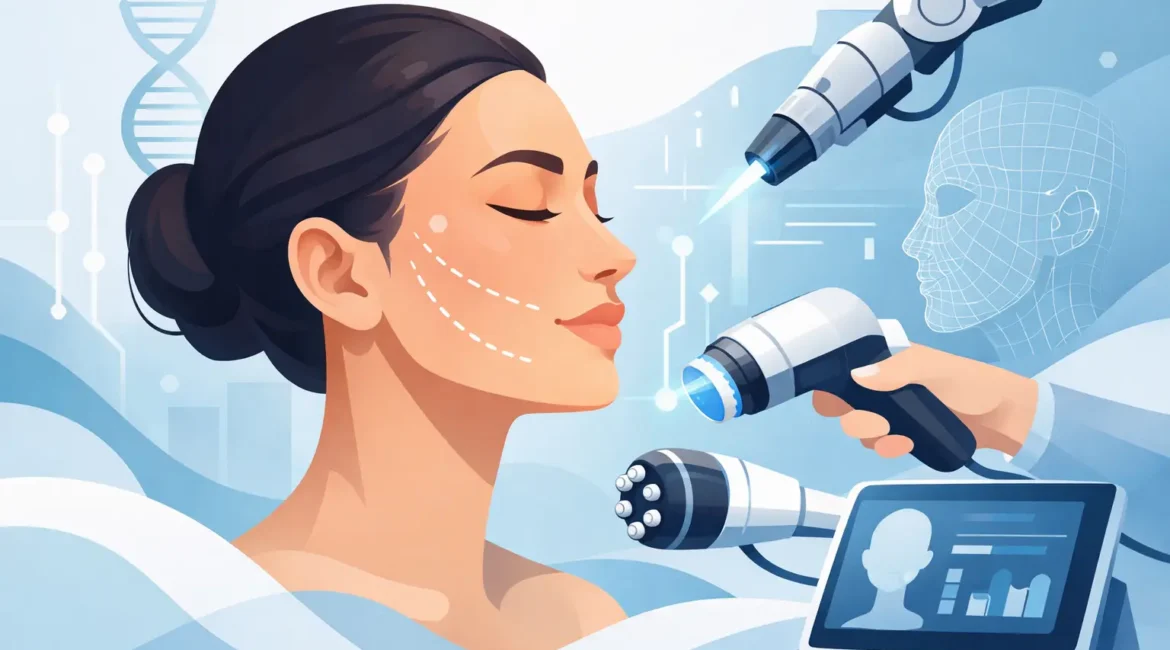 Guia de rejuvenescimento facial tecnológico