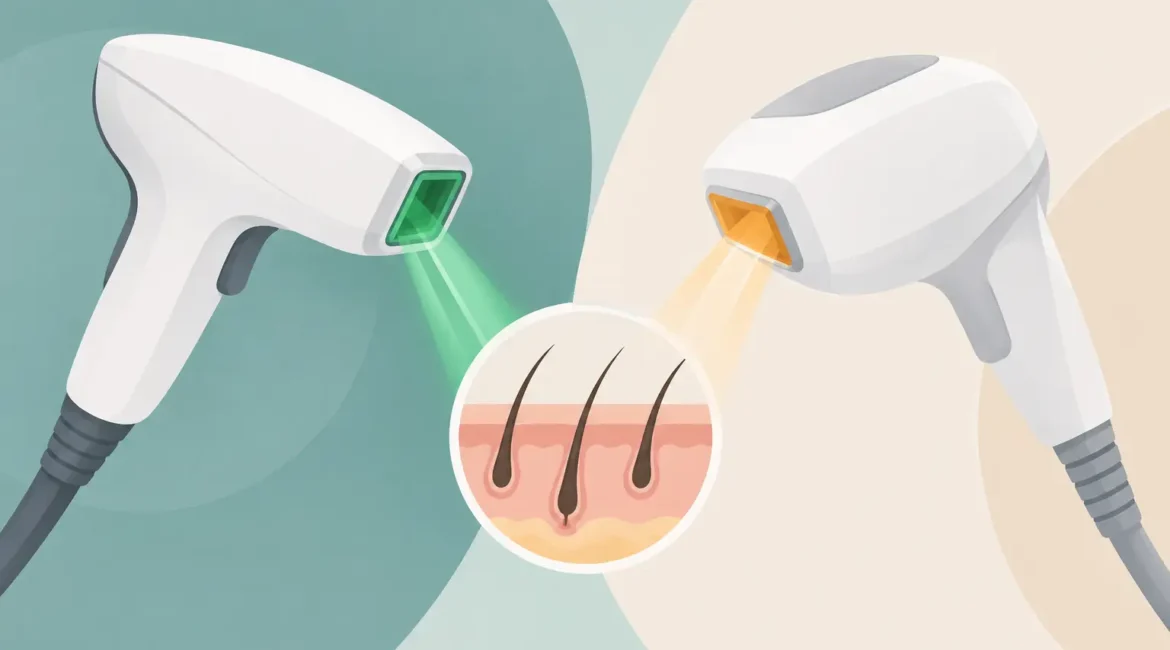 Laser Alexandrite versus luz pulsada: qual escolher?